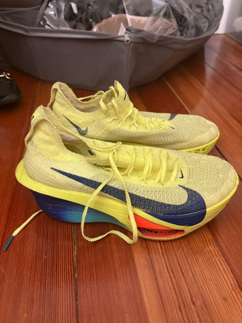 Nike Yellow AlphaFly Running Shoes